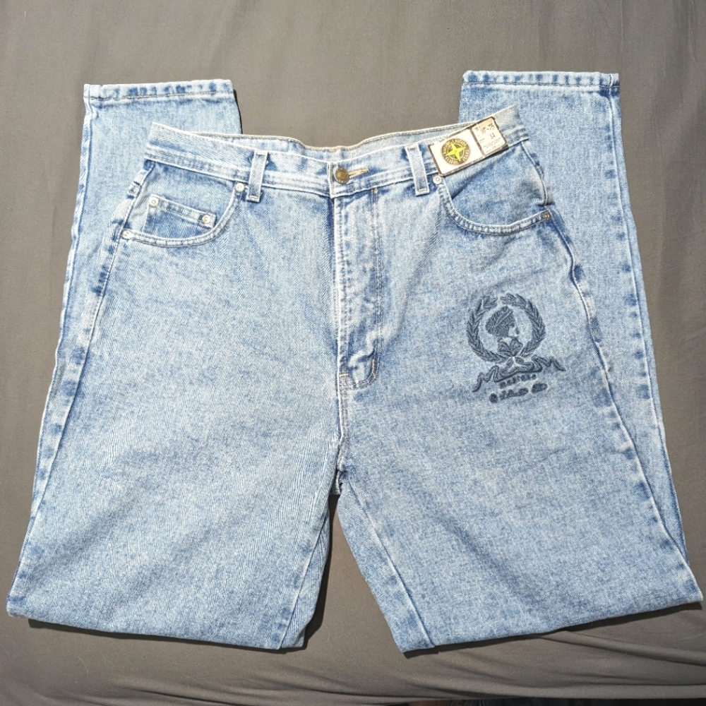 NWT Vintage J.Arcaro Basic blue jeans Women's size 34 Stonewashed denim